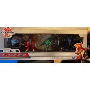 Bakugan 4 Pack Collector Figures TROX HYDOROUS NILLIOUS DRAGONOID New 2020 NIB